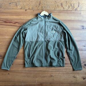 Howler Brothers Talisman Fleece Olive Full-Zip Jacket